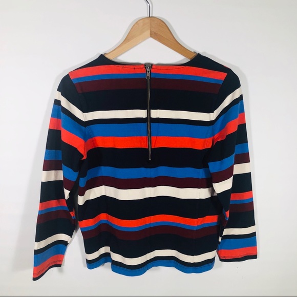 J. Crew Striped Color Block Long Sleeve Shirt - Picture 6 of 6